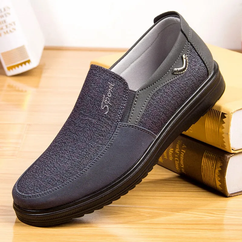 Summer Classic Men Breathable Walking Canvas Shoes