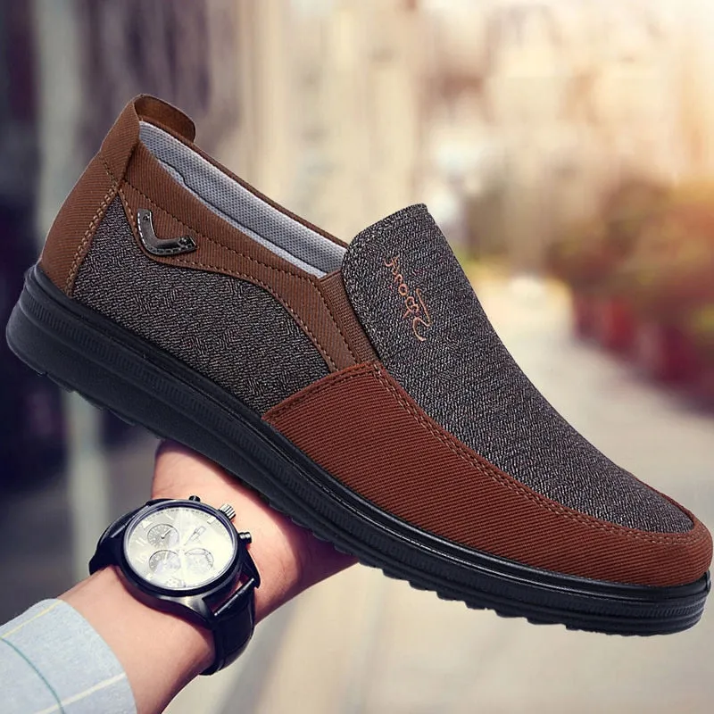Summer Classic Men Breathable Walking Canvas Shoes