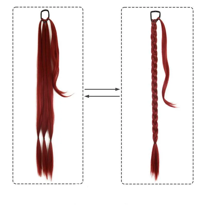 Synthetic Braided Ponytail Hair Extension