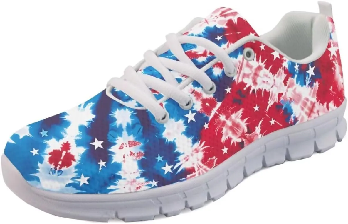 SYtrade Women's Running Shoes Lace Up Walking Tennis Sneakers White Sole
