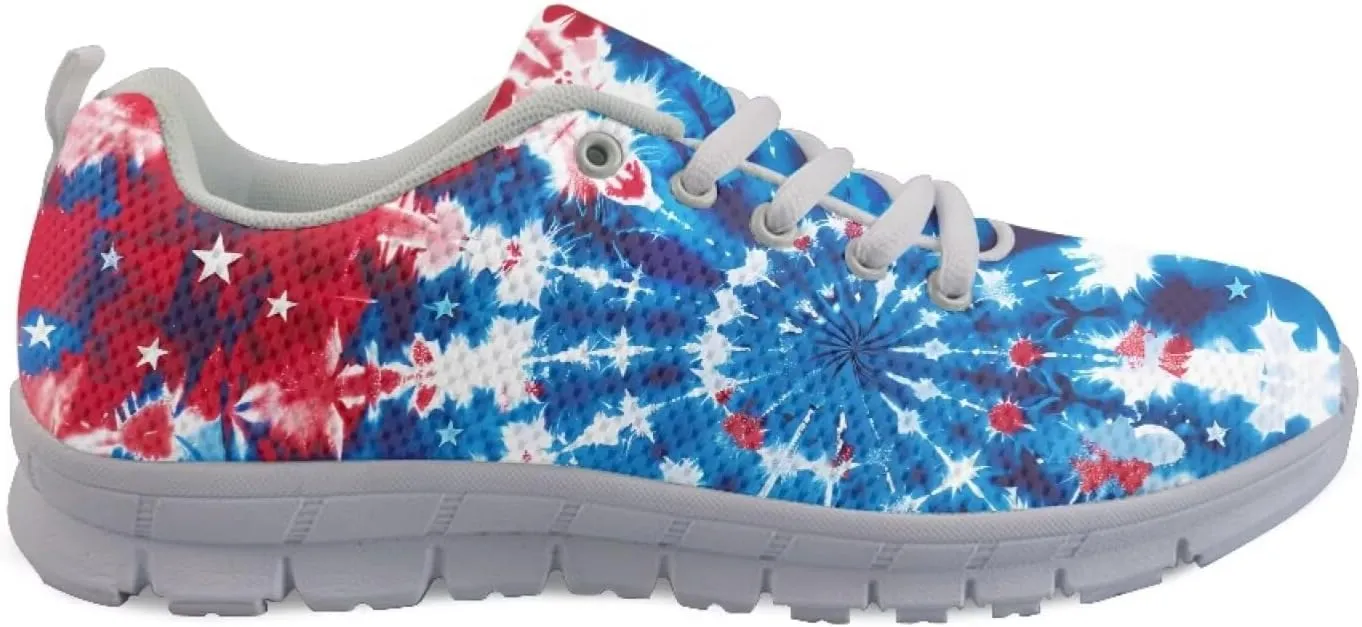 SYtrade Women's Running Shoes Lace Up Walking Tennis Sneakers White Sole