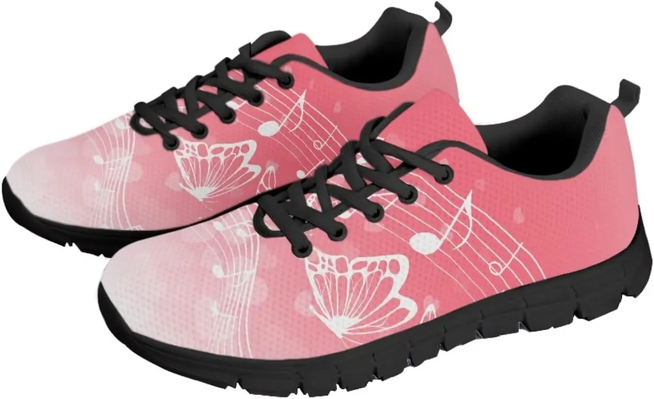 SYtrade Women's Walking Shoes Sports Sneakers Breathable Mesh Upper - Breathing Shoes Black Sole