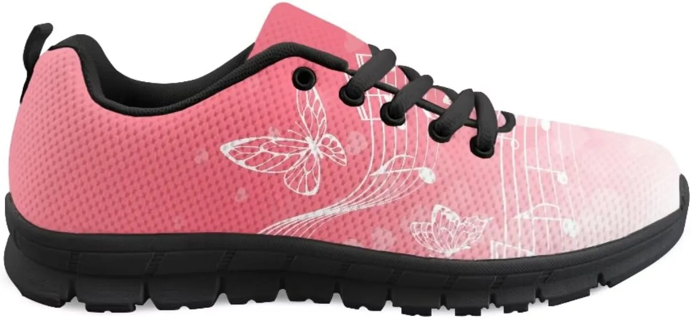 SYtrade Women's Walking Shoes Sports Sneakers Breathable Mesh Upper - Breathing Shoes Black Sole