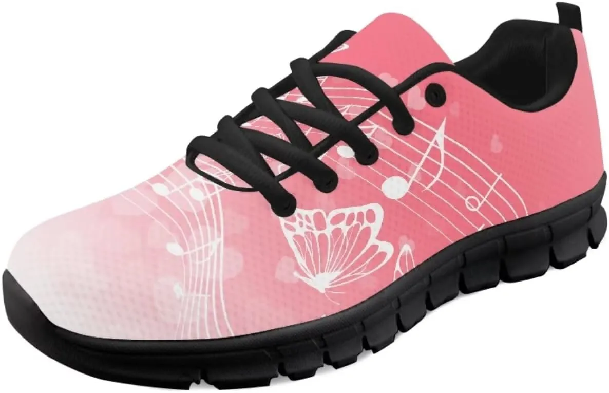 SYtrade Women's Walking Shoes Sports Sneakers Breathable Mesh Upper - Breathing Shoes Black Sole