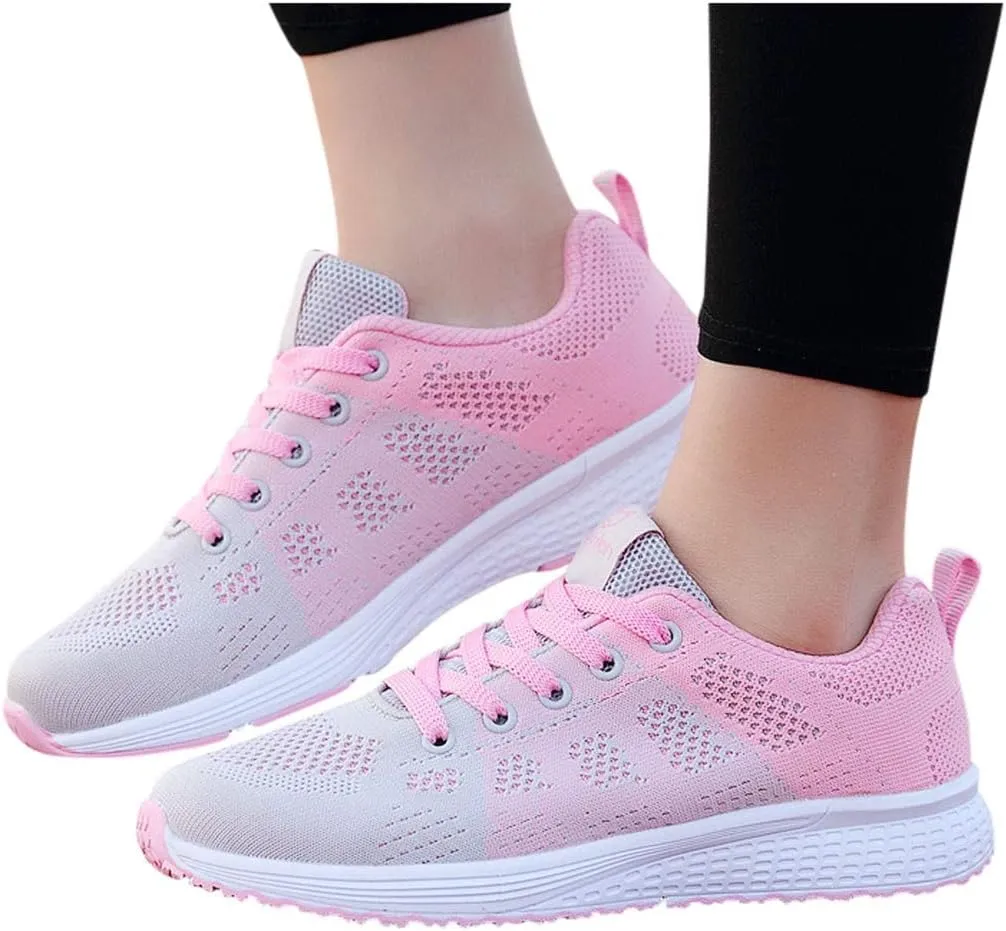 Tennis Shoes Womens Dress Casual Shoes for Men Platfrom Sneakers Walking Shoes Wide Width Mesh Breathable Hiking Shoes Low Top Lightweight
