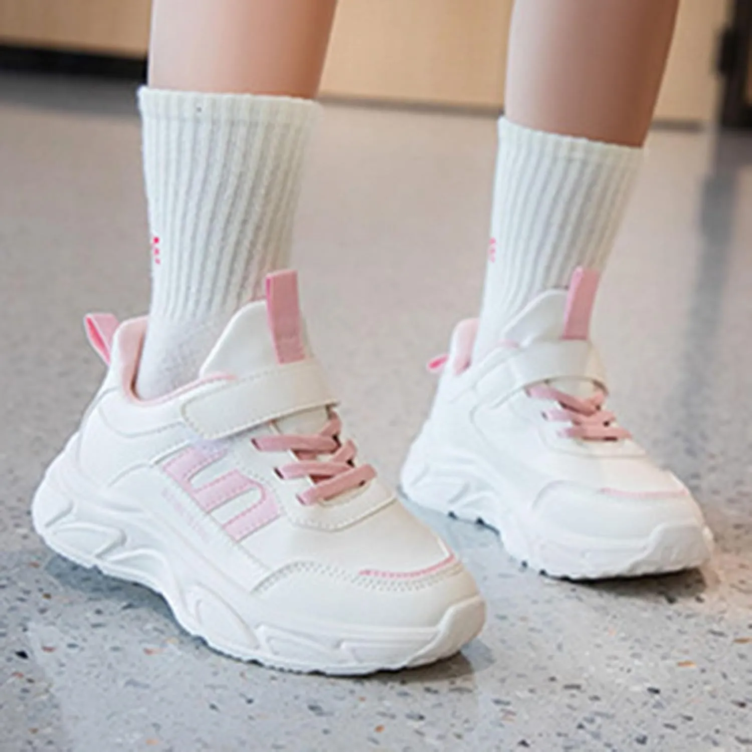 Toddler Big Kids Shoes Boys Girls Breathable Sneakers Athletic Running Shoes Casual White Sneakers for Toddler Girls