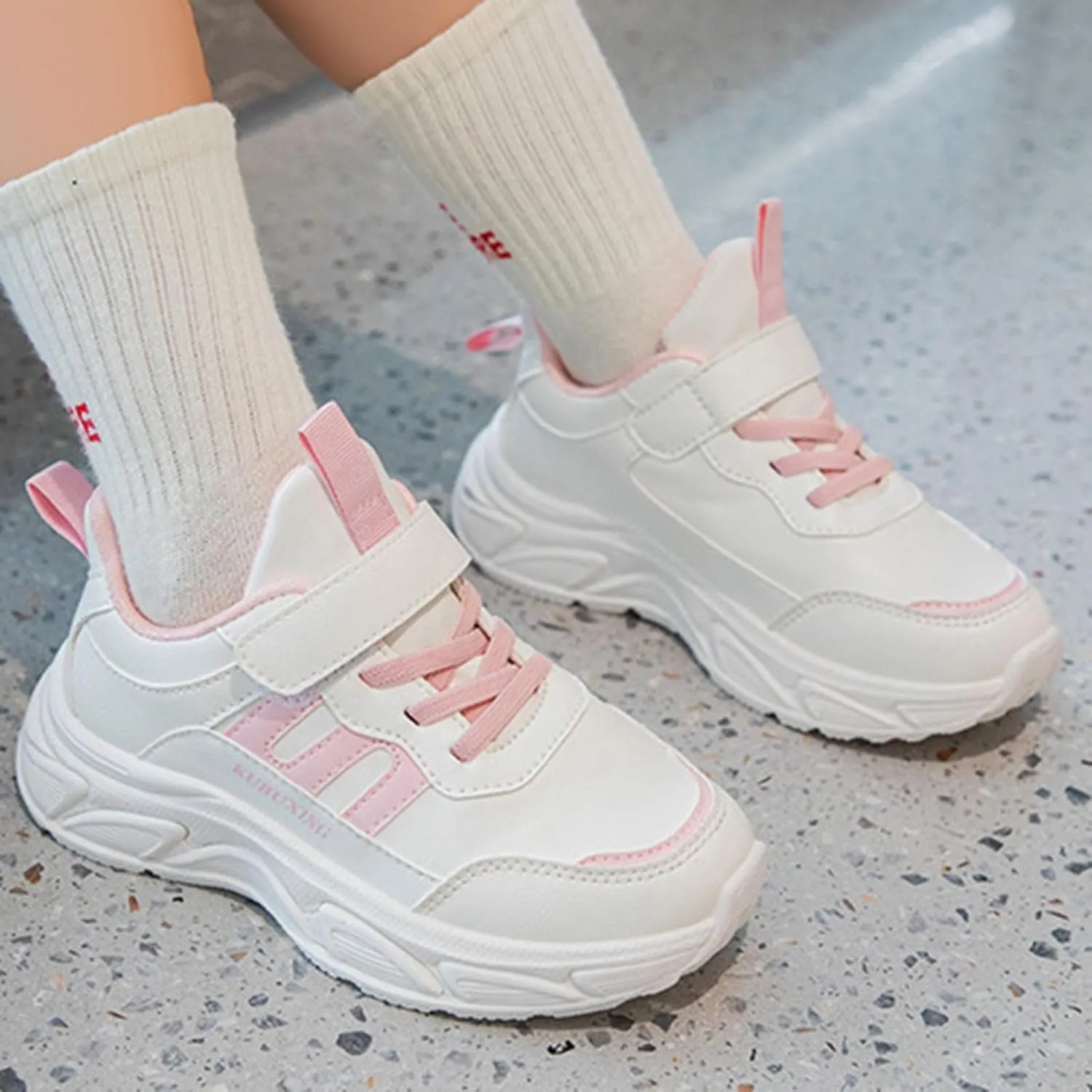 Toddler Big Kids Shoes Boys Girls Breathable Sneakers Athletic Running Shoes Casual White Sneakers for Toddler Girls