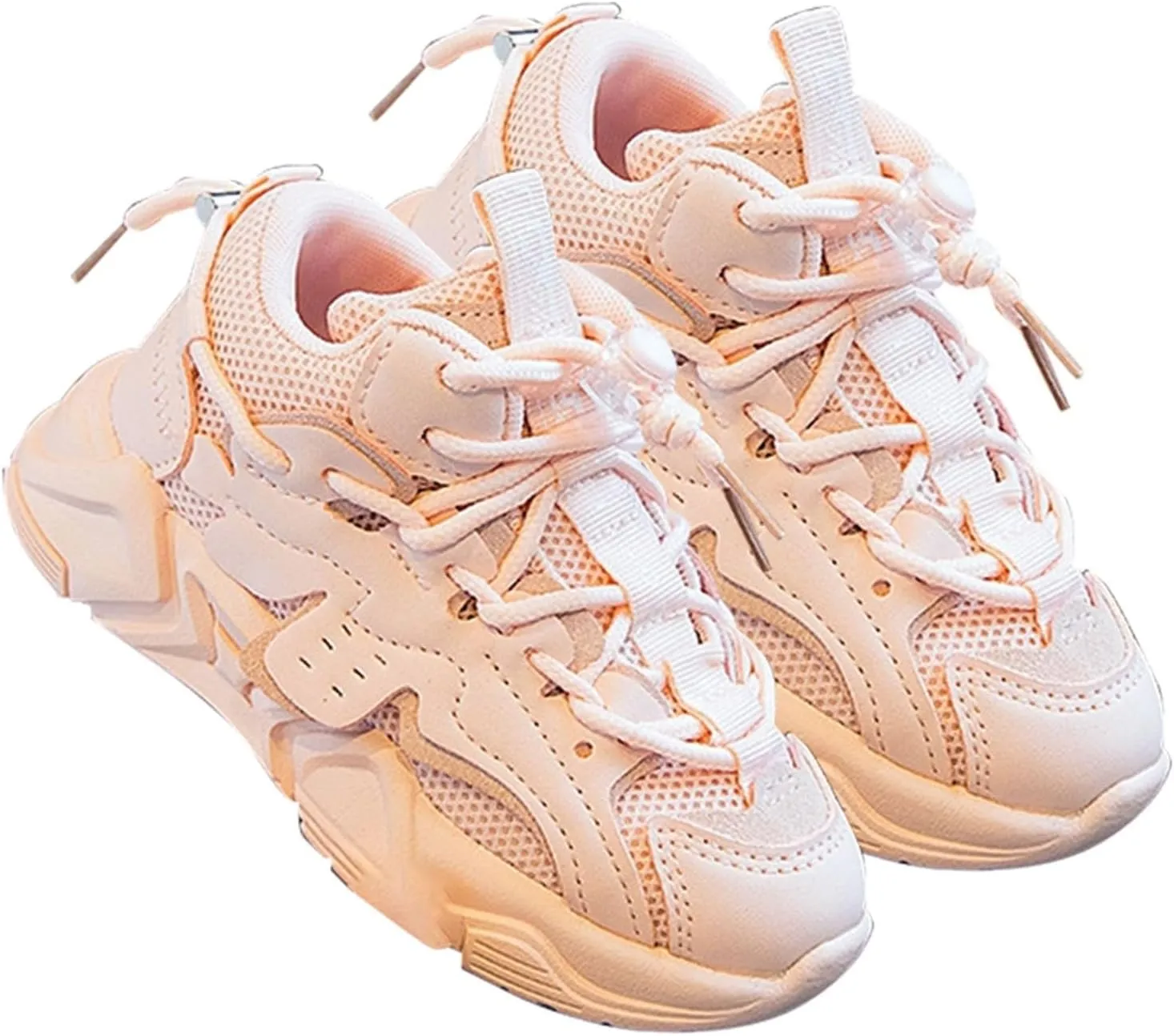 Toddler Shoes New Multi Color Solid Mesh Lightweight and Breathable Children's Rubber Sole Shoes Breathable Sneakers