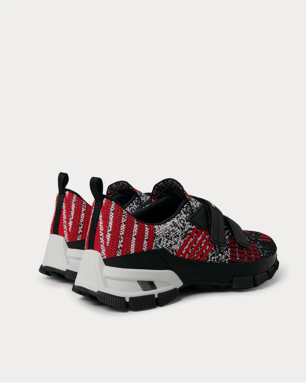Trail Rubber-Trimmed Mesh  Red low top sneakers