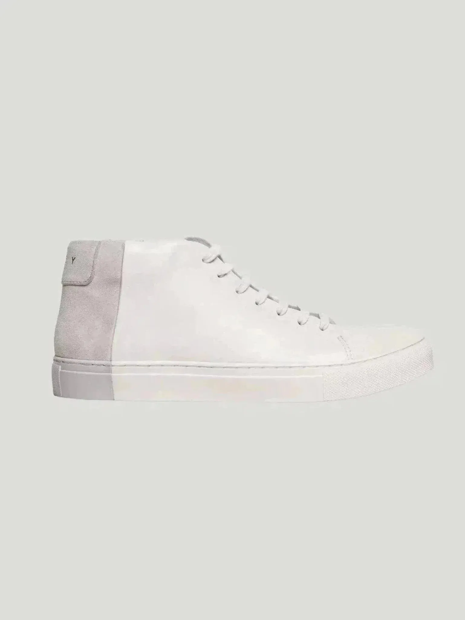 Two-Tone Nappa Mid Top Sneakers | Italian Nappa Leather & Suede | Stylish Comfort with Arch Support | One Posh Closet