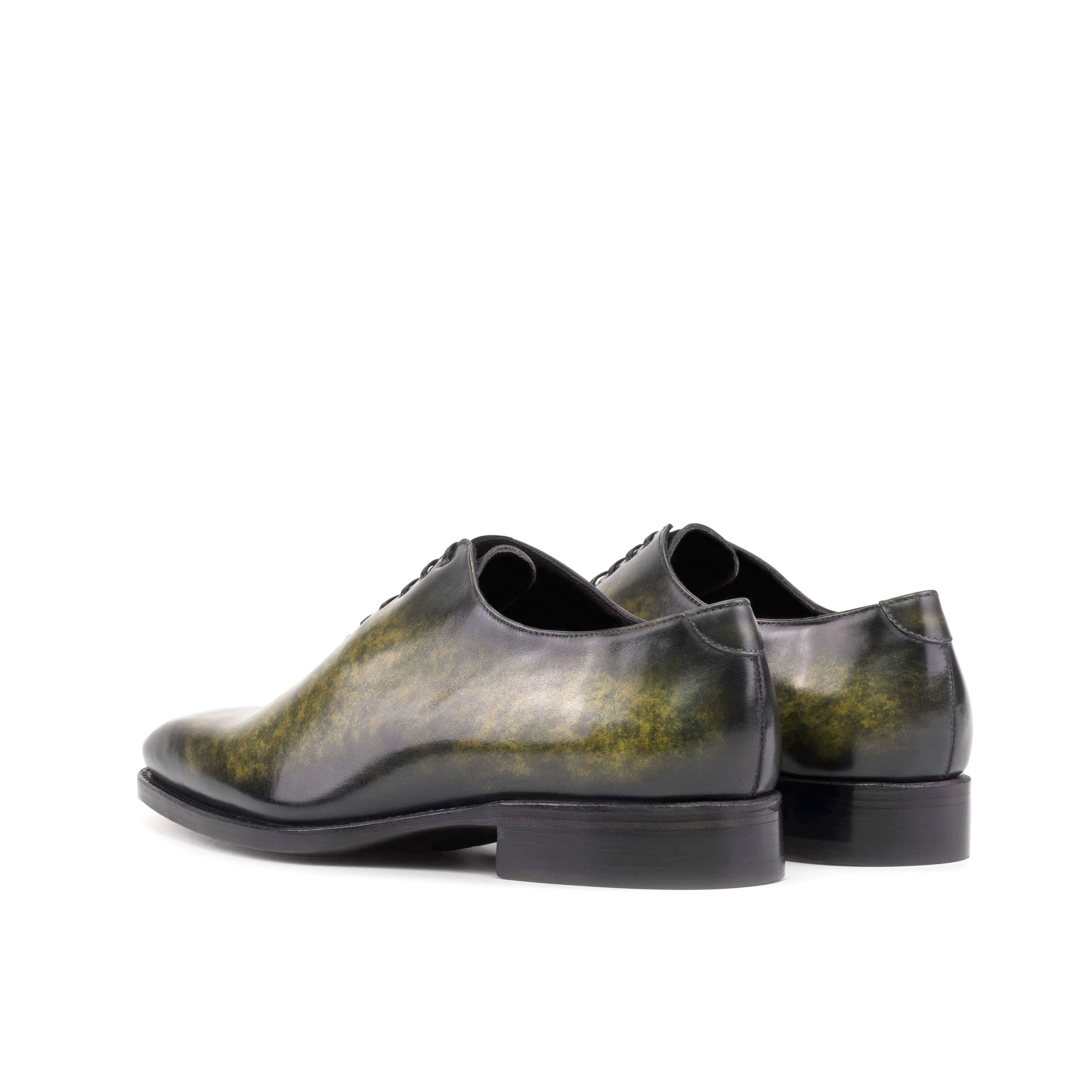Wholecut Oxford Khaki Patina Leather | Made to Order Luxury Shoes