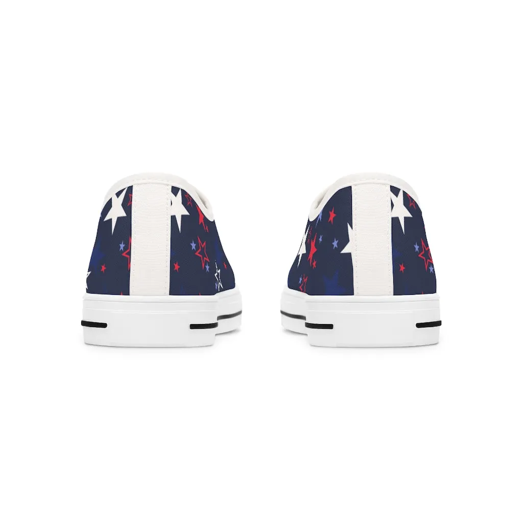 Women's 4th of July Sneakers / Usa Stars Sneakers / Patriotic Shoes