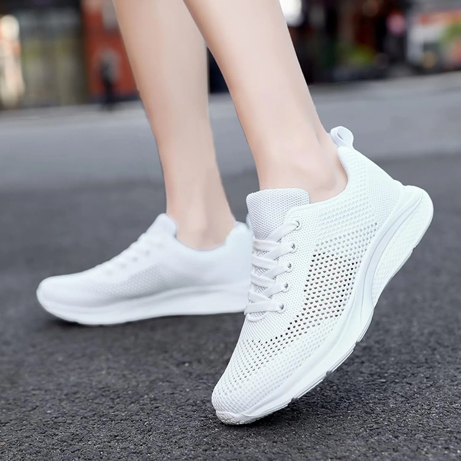 Women's Comfortable Walking Running Tennis Shoes Lace Up Mens Dress Shoes Breathable Women's Shoes Casual Chunky Sneakers Platform Tennis Shoe Trainers Shoe