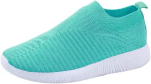 Women's Fashion Sneaker Mesh Slip On Black Non Slip Shoes for Women Comfortable Women Shoes Casual Walking Loafers Women Comfort Women Casual Sneakers