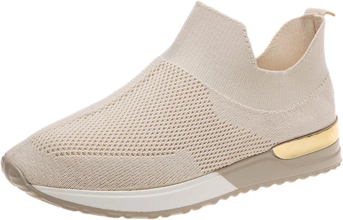 Women's Fashion Sneaker Non Slip Breathable Lightweight Comfortable Lace Up Leather Tennis Shoes Women Women's Platform Loafers White Leather Sneakers