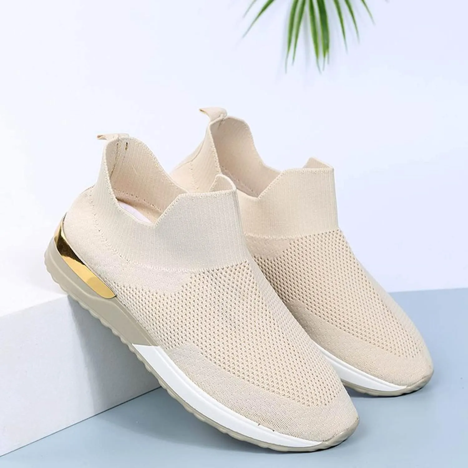 Women's Fashion Sneaker Non Slip Breathable Lightweight Comfortable Lace Up Leather Tennis Shoes Women Women's Platform Loafers White Leather Sneakers