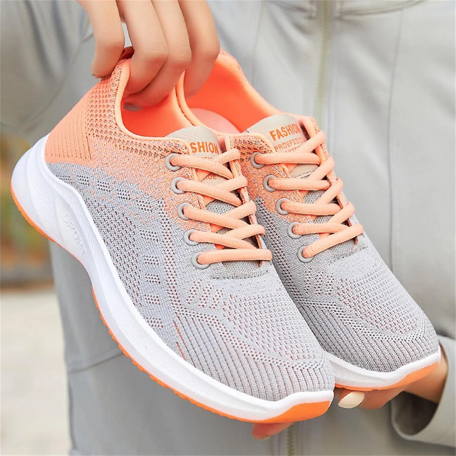 Womens Lace Up Walking Shoes Memory Foam Lightweight Comfort Running Shoes for Men Walking Men's Shoes Casual Brown Sneakers Black Tennis Shoe Cross Trainer Shoe