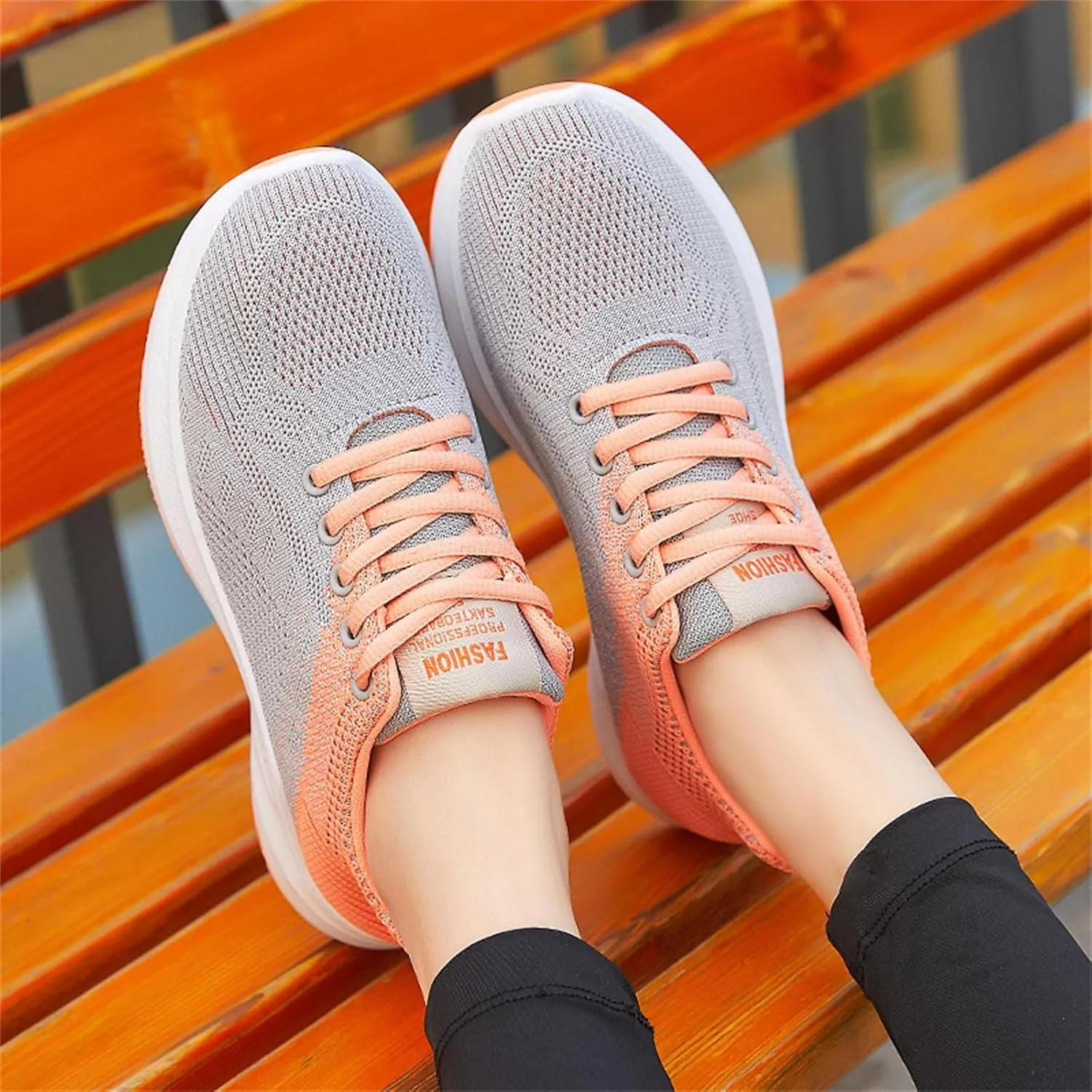 Womens Lace Up Walking Shoes Memory Foam Lightweight Comfort Running Shoes for Men Walking Men's Shoes Casual Brown Sneakers Black Tennis Shoe Cross Trainer Shoe