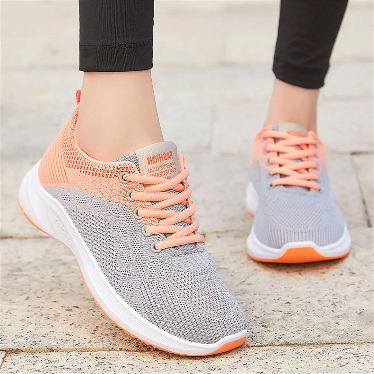 Womens Lace Up Walking Shoes Memory Foam Lightweight Comfort Running Shoes for Men Walking Men's Shoes Casual Brown Sneakers Black Tennis Shoe Cross Trainer Shoe