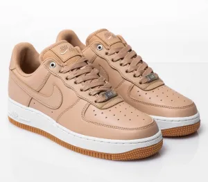 Women's Nike Air Force 1 ‘07 PRM (Bio Beige Beige Metallic Silver)