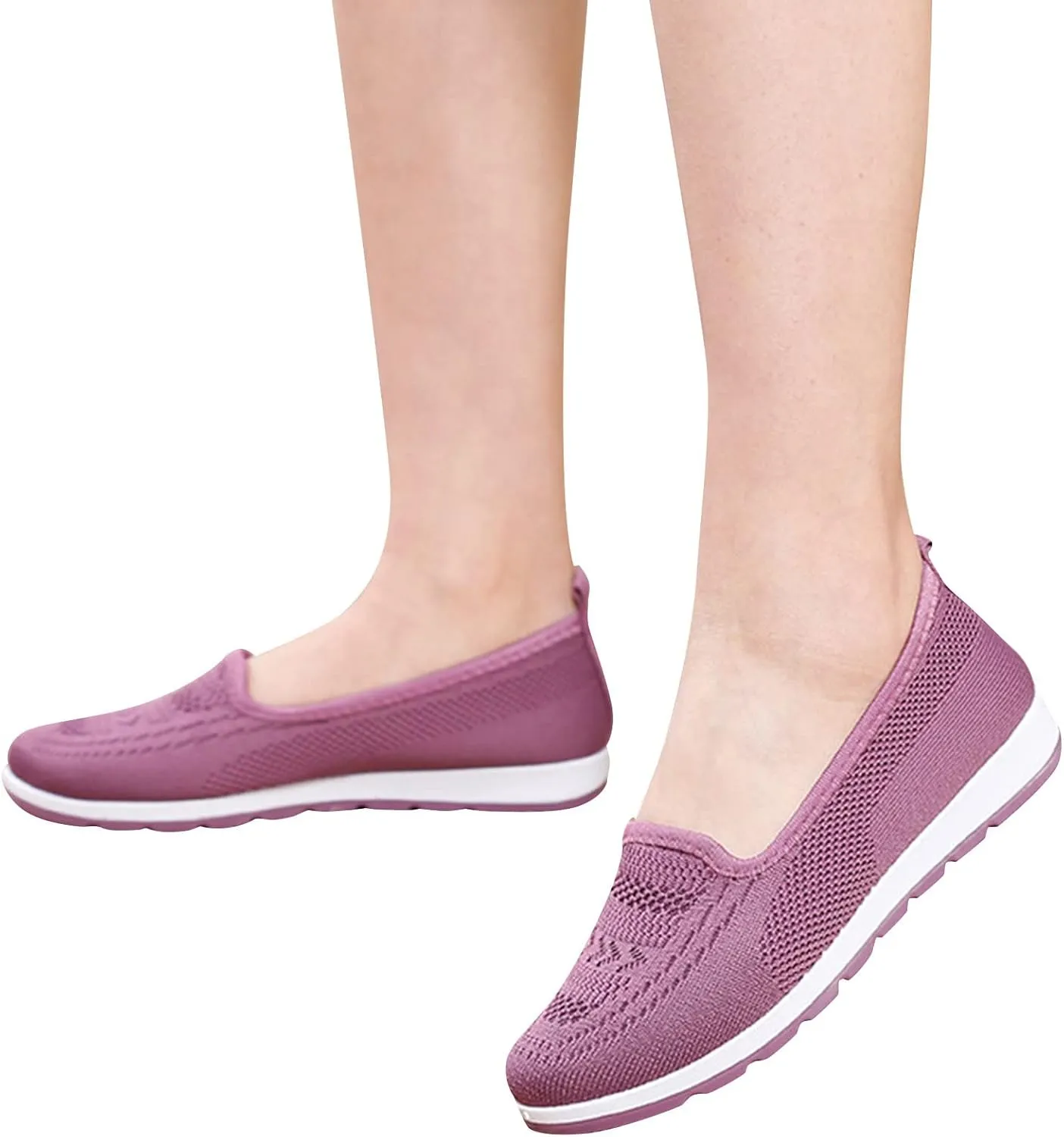 Womens Orthopedic Casual Loafers Slip On Walking Shoes with Arch Support Comfortable Sneakers Plantar Fasciitis Relief Foot Heel Pain Diabetic