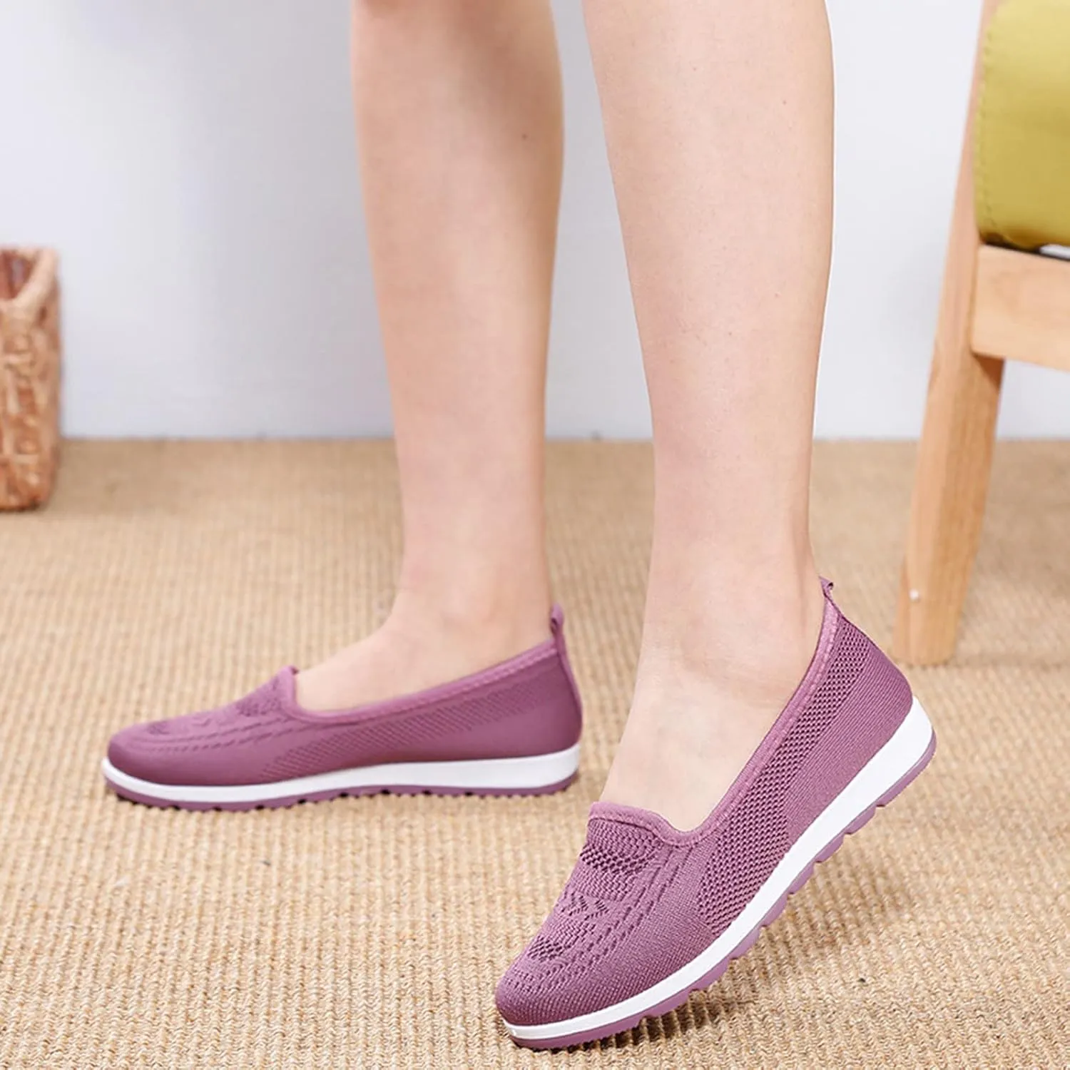 Womens Orthopedic Casual Loafers Slip On Walking Shoes with Arch Support Comfortable Sneakers Plantar Fasciitis Relief Foot Heel Pain Diabetic