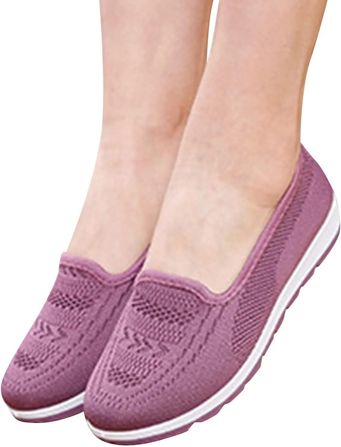 Womens Orthopedic Casual Loafers Slip On Walking Shoes with Arch Support Comfortable Sneakers Plantar Fasciitis Relief Foot Heel Pain Diabetic