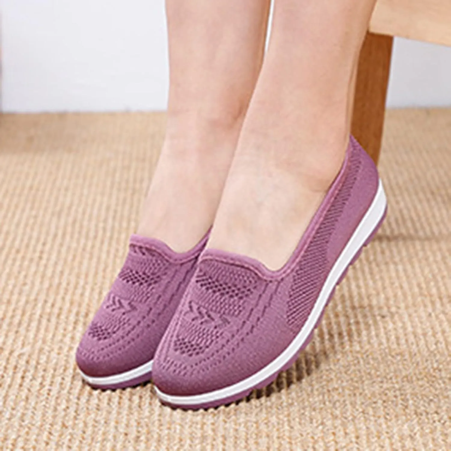 Womens Orthopedic Casual Loafers Slip On Walking Shoes with Arch Support Comfortable Sneakers Plantar Fasciitis Relief Foot Heel Pain Diabetic