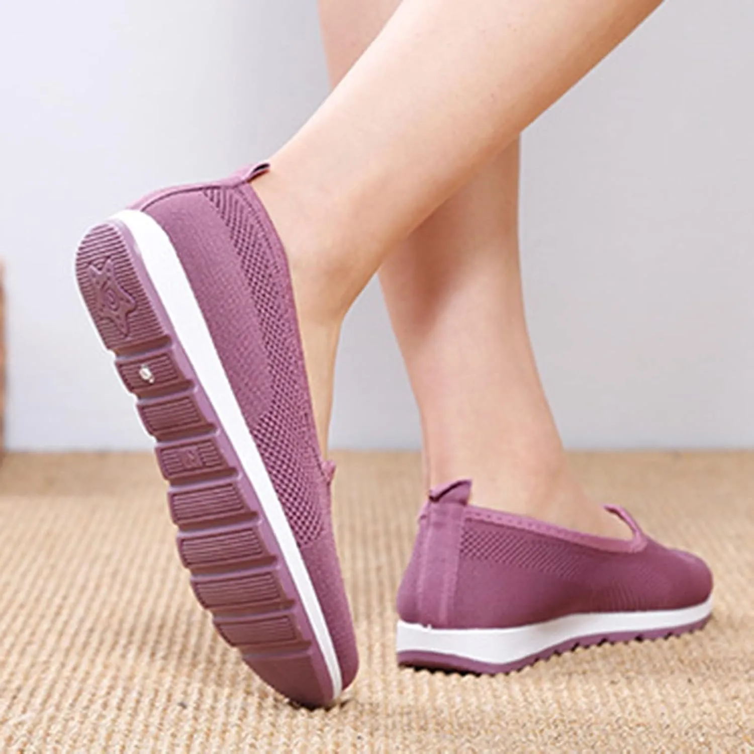 Womens Orthopedic Casual Loafers Slip On Walking Shoes with Arch Support Comfortable Sneakers Plantar Fasciitis Relief Foot Heel Pain Diabetic