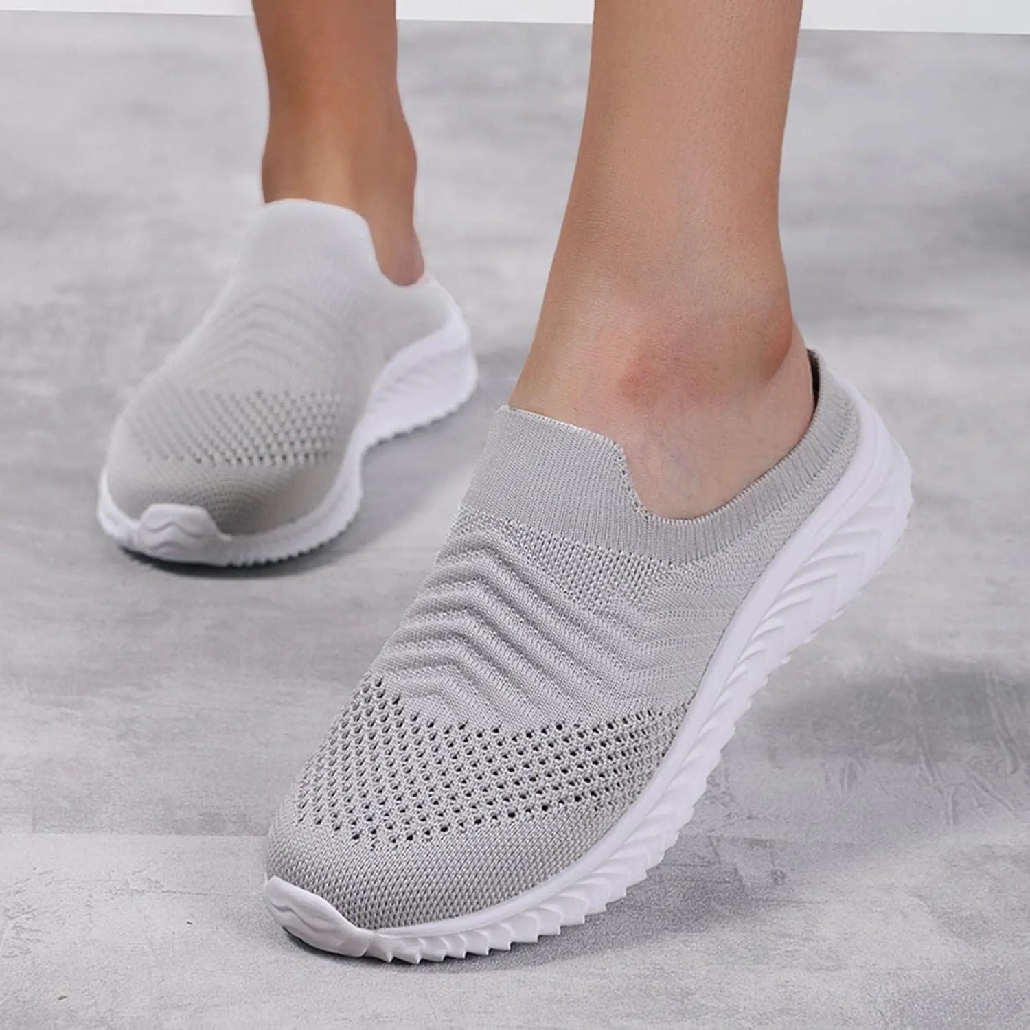 Women's Orthopedic Clogs with Air Cushion Support to Reduce Back and Knee Pressure Mesh Shoes Slip-On Slippers