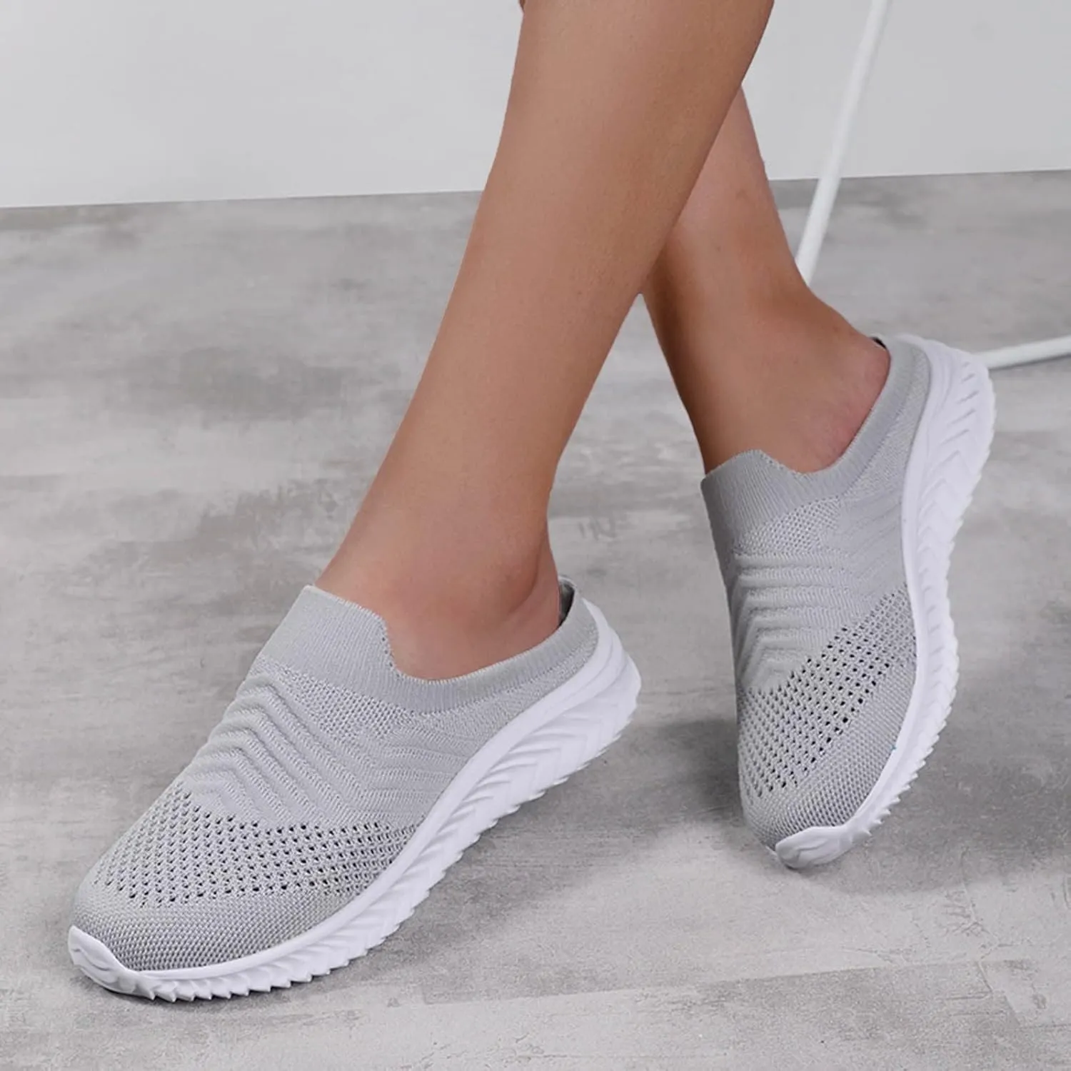Women's Orthopedic Clogs with Air Cushion Support to Reduce Back and Knee Pressure Mesh Shoes Slip-On Slippers