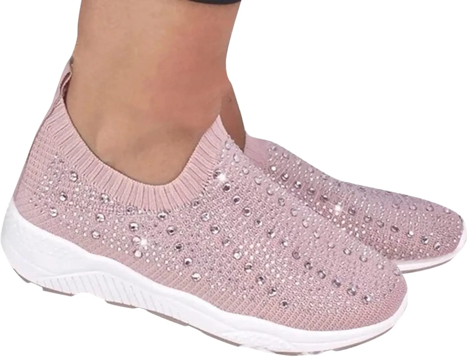 Womens Orthopedic Slip On Walking Shoes Casual Sneakers with Arch Support Comfortable Loafers Plantar Fasciitis Relief Foot Heel Pain Diabetic
