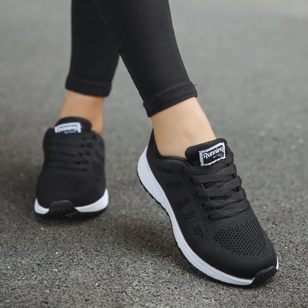 Women's Running Walking Tennis Shoes Comfortable Lace Up Non Slip Work Shoes Women Sport Shoes Casual Fashion Sneakers Waterproof Tennis Shoe Cross Trainer Shoe