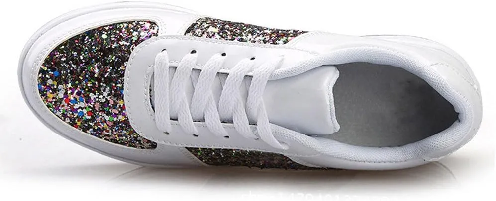 Women's Shoes Sneakers Platform Heghtening Sequin Wedge Athletic Shoes Casual Comfortable Fashion Walking Sport Shoes