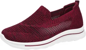 Women's Slip on Walking Shoes Memory Foam Non Slip Comfortable Running Shoes Breathable Gym Workout Shoes Ladies 2024 Fashion Sneakers