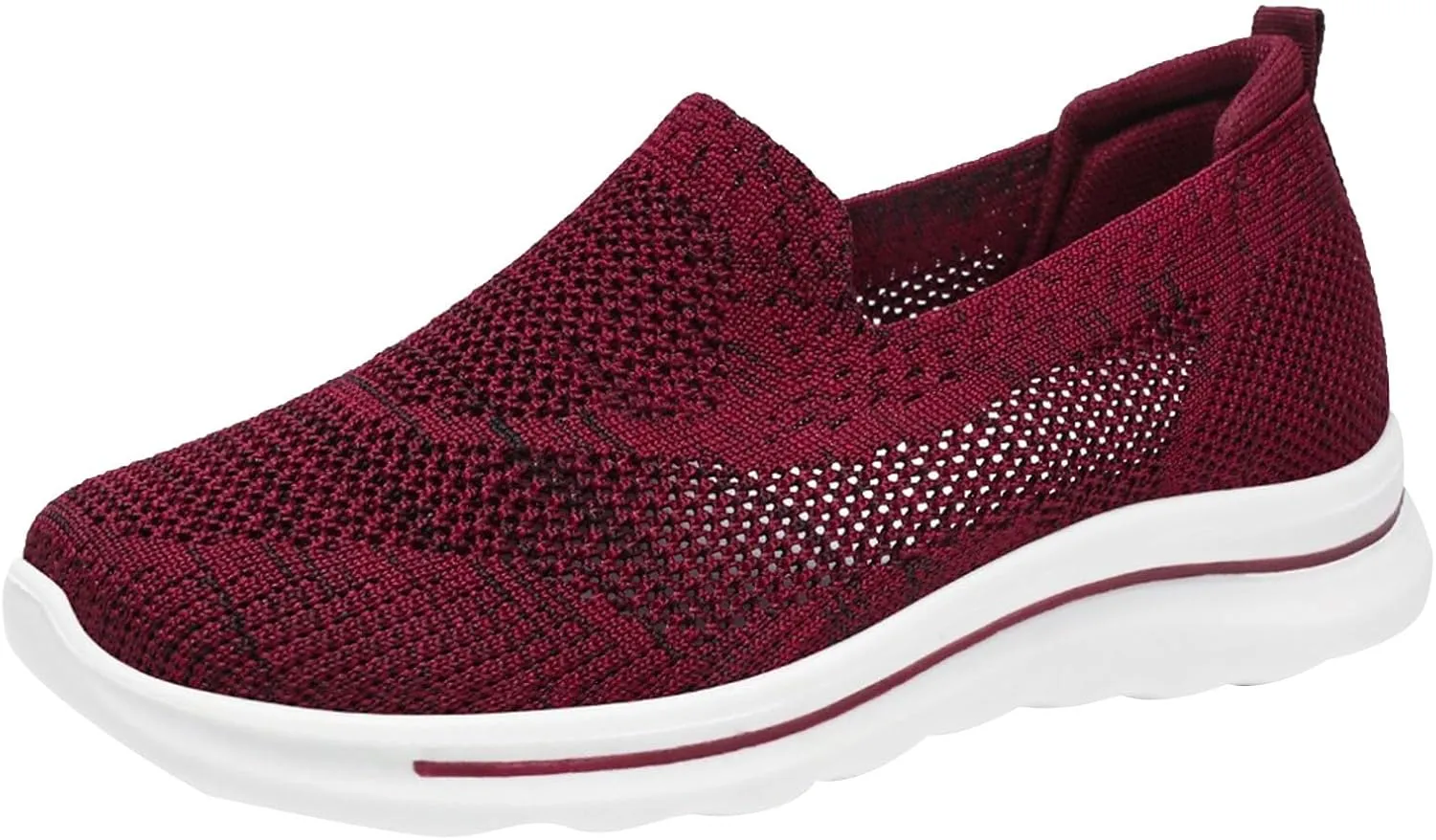 Women's Slip on Walking Shoes Memory Foam Non Slip Comfortable Running Shoes Breathable Gym Workout Shoes Ladies 2024 Fashion Sneakers
