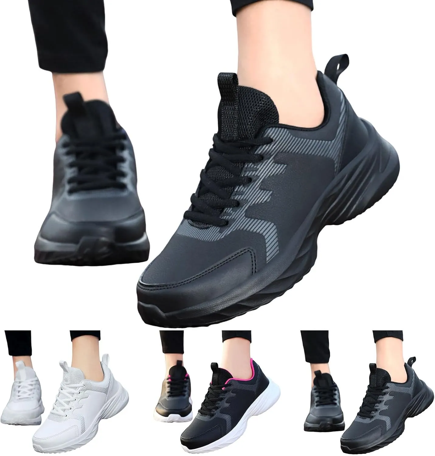 Womens Tennis Shoes Running Shoes for Women Walking Shoes Comfortable Non Slip Athletic Workout Sports Sneakers
