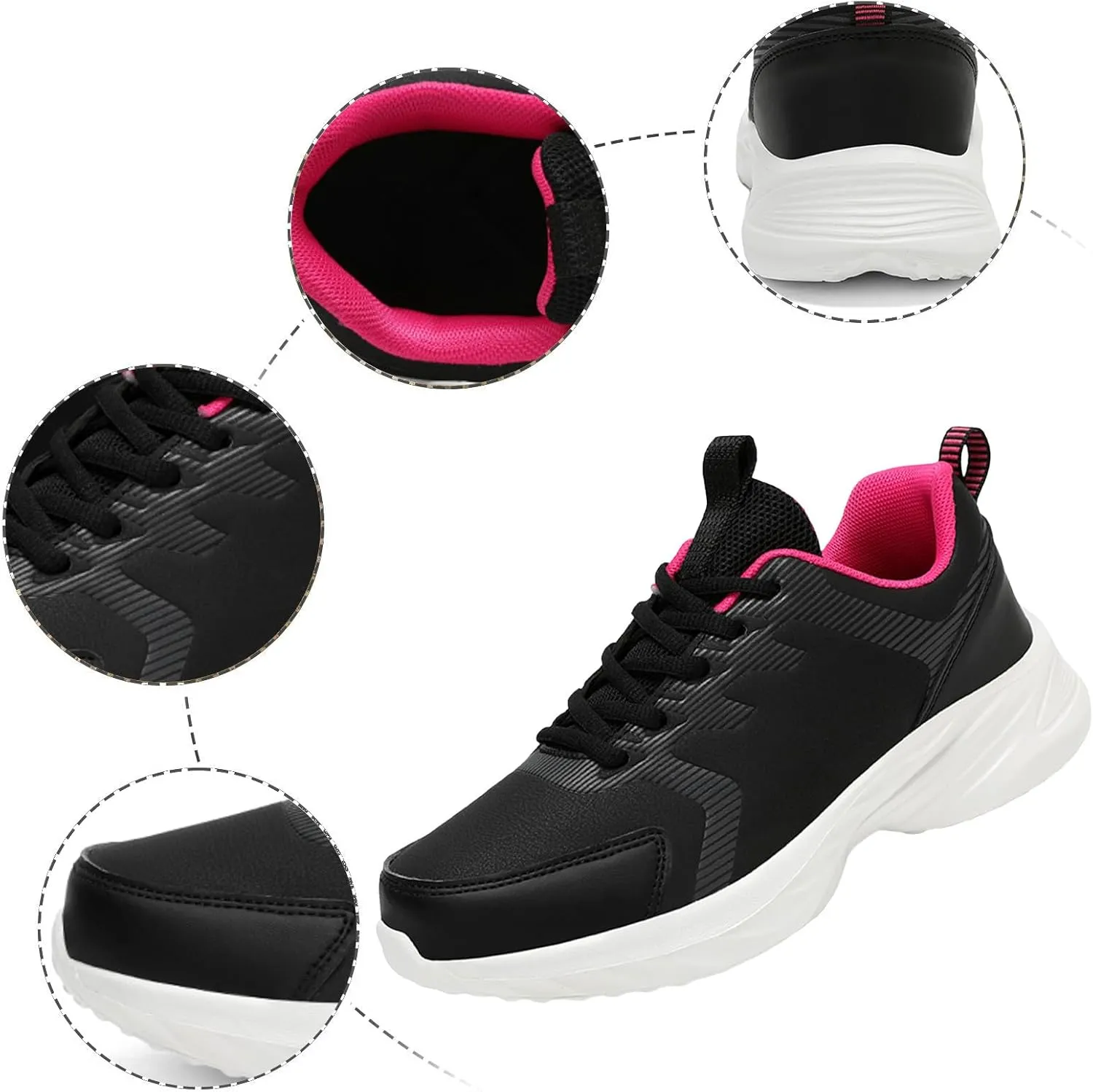 Womens Tennis Shoes Running Shoes for Women Walking Shoes Comfortable Non Slip Athletic Workout Sports Sneakers