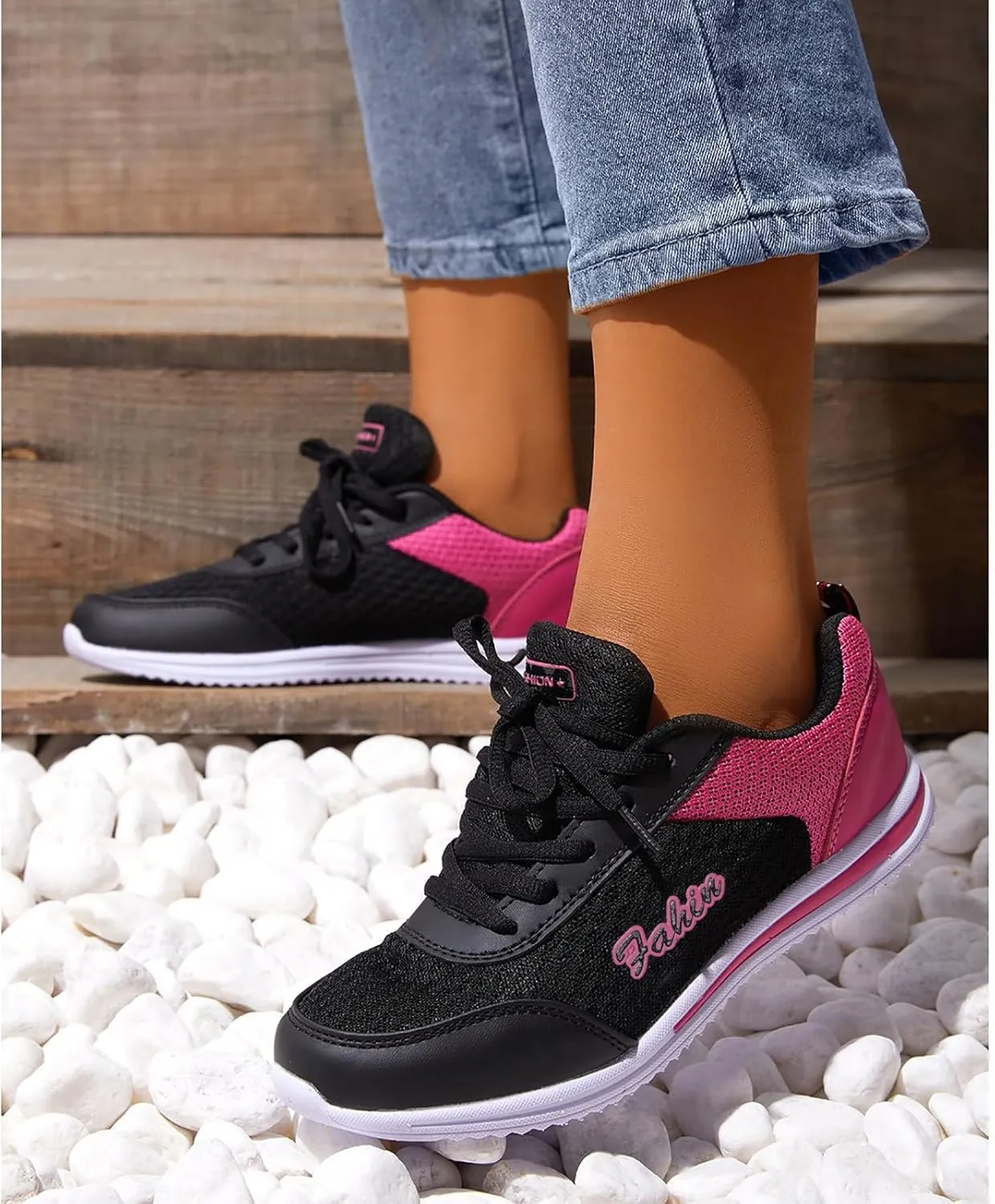 Women's Walking Shoes Lightweight Breathable Running Shoes Tennis Shoes Men Workout Men's Shoes Casual Waterproof Sneakers Waterproof Tennis Shoe Cross Trainer Shoe