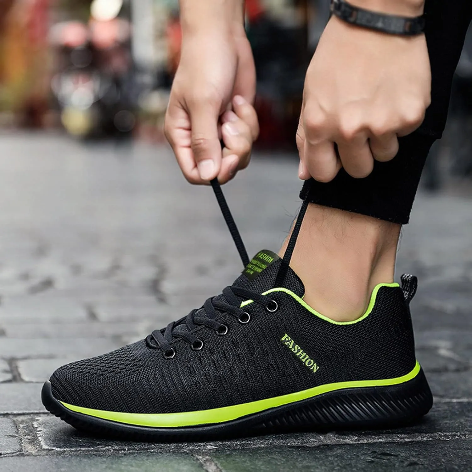 Women's Walking Shoes Mesh Breathable Lightweight Fashion Mens Running Shoes Sports Men's Shoes Casual Waterproof Sneakers Black Tennis Shoe Cross Trainer Shoe